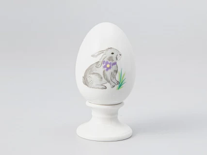 Яйцо пасхальное на подставке форма Нева рисунок Лапушка, арт. 80.98853.00.1, 