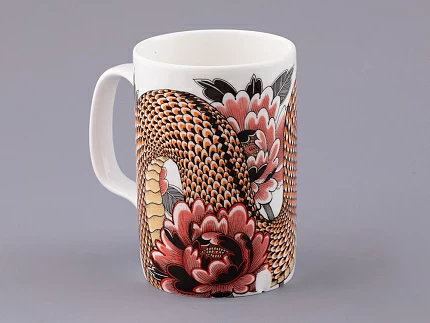 Бокал с блюдцем и крышкой в подарочной упаковке, форма top, рисунок TATTOO SERPENTA , арт. 81.32804.00.1 Бокал с блюдцем и крышкой в подарочной упаковке, форма top, рисунок TATTOO SERPENTA , арт. 81.32804.00.1