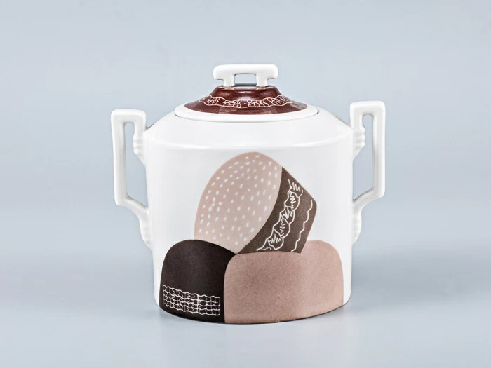 Сервиз чайный форма Гербовая рисунок Бабы, 2 персоны 7 предметов, арт. 81.15102.00.1, 