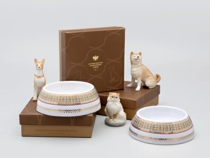 Миска для домашних животных в подарочной упаковке, рисунок Бельведер, арт 81.34253.00.1, 