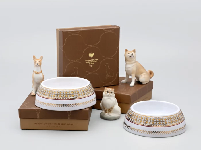 Миска для домашних животных в подарочной упаковке, рисунок Бельведер, арт 81.34253.00.1, 