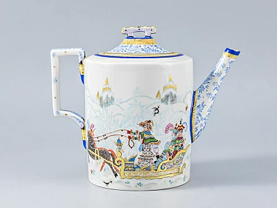 Сервиз чайный Гербовая Зимние забавы, 6 персон 15 предметов, арт. 81.14057.00.1