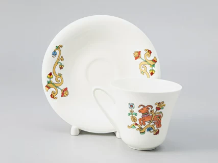 Сервиз чайный форма Сад рисунок Русские сказки, 6 персон 15 предметов, арт. 81.28417.00.1,  Сервиз чайный форма Сад рисунок Русские сказки, 6 персон 15 предметов, арт. 81.28417.00.1,