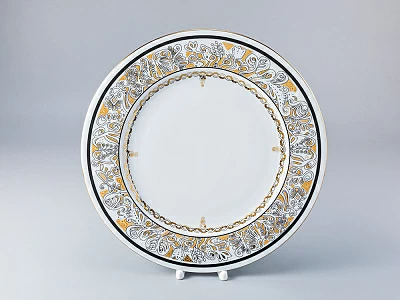 Тарелка 320 мм форма Европейская-2 рисунок Русский модерн арт. 80.84550.00.1