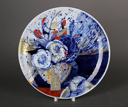 Блюдо декоративное 300 мм, на форме RICHELIEU, рисунок На синем бархате арт. 60.09303.00.1