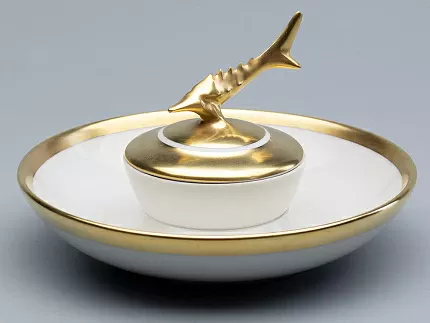 Подарочный набор стопки и икорница рис. Коттеджный арт. 81.30558.00.1