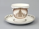 Чашка с блюдцем чайная 220 мл форма Банкетная рисунок Исаакиевский собор арт. 81.14849.00.1, 