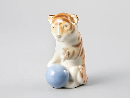 Скульптура форма Тигренок Актер рисунок Полосатый арт. 82.67287.00.1