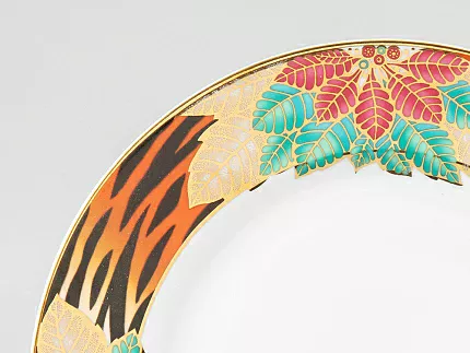 Тарелка мелкая 270 мм форма Европейская-2 рисунок Пуансеттия, арт. 80.38105.00.1