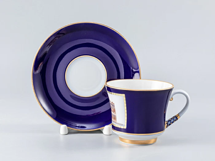 Чашка с блюдцем чайная 220 мл форма Банкетная рисунок Классика Петербурга 52% №6 арт. 81.18107.00.1, 