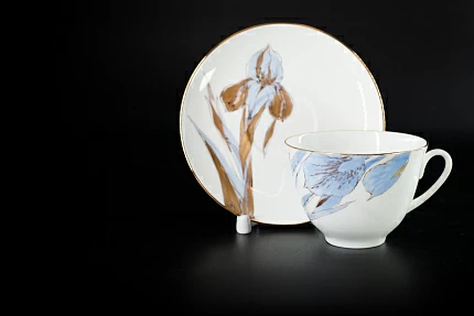Чашка с блюдцем Любимые Цветы Модерна 2, на форме Весенняя, арт 61.20999.00.1
