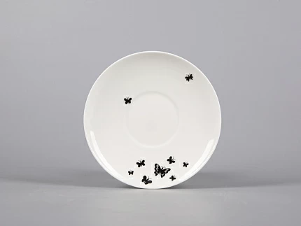 Чашка с блюдцем кофейная 165 мл форма Майская рисунок Мотыльки арт. 81.30661.00.1 Чашка с блюдцем кофейная 165 мл форма Майская рисунок Мотыльки арт. 81.30661.00.1