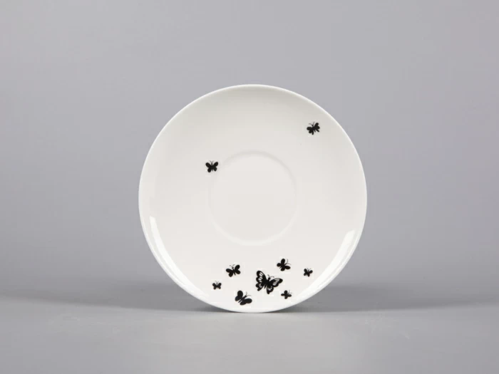 Чашка с блюдцем кофейная 165 мл форма Майская рисунок Мотыльки арт. 81.30661.00.1,  Чашка с блюдцем кофейная 165 мл форма Майская рисунок Мотыльки арт. 81.30661.00.1,