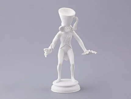 Скульптура в подарочной упаковке, форма Карнавал 3, рисунок Белый, арт. 81.33715.00.1