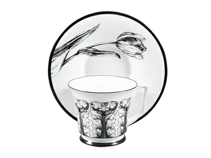 Подарочный набор чашка с блюдцем, форма Юлия рисунок Сысоев Волшебный сад IV арт. 81.30915.00.1, 