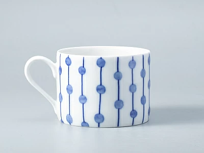 Чашка с блюдцем форма Соло рисунок Реки России. Лена арт. 81.28757.00.1