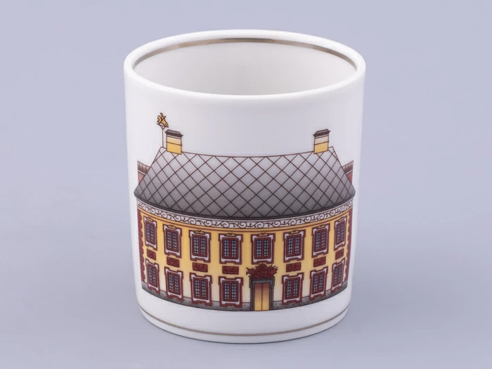 Чашка с блюдцем чайная, форма Гербовая, рисунок Серебряный город 6, арт. 81.32589.00.1, 