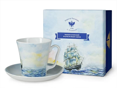 Подарочный набор форма Ленинградский 2 рисунок Фрегат арт. 81.26560.00.1