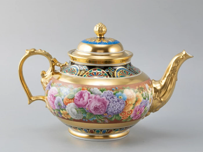 Сервиз чайный 14 предметов на 6 персон, форма Александр |||, рисунок Цветы Александрии, арт 81.31049.00.1, 