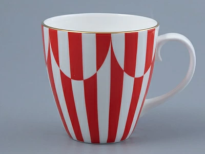 Бокал 470 мл форма Весна рисунок Да и нет Красный арт. 80.44741.00.1