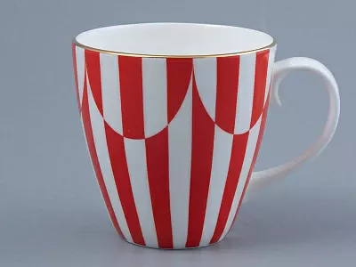 Бокал 470 мл форма Весна рисунок Да и нет Красный арт. 80.44741.00.1