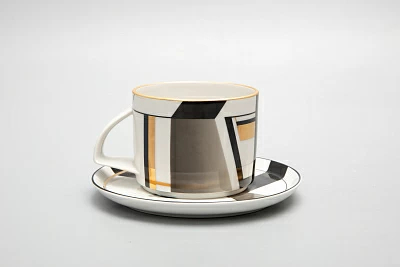 Чашка с блюдцем чайная форма Баланс рисунок Проект 1 арт. 81.28761.00.1