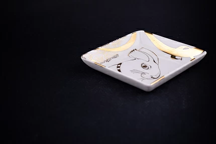 Подставка для мелочи, рисунок Новый год, форма Европейская, арт 60.03917.00.1