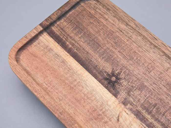 Набор для запекания с деревянной крышкой (2 предмета), в подарочной упаковке, форма Стандартная, рисунок Календа, арт 42.00073.00.1, 