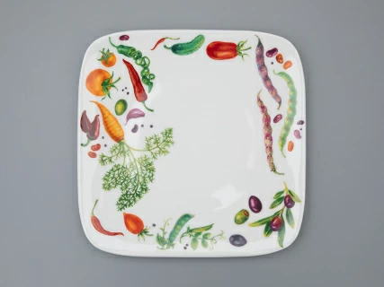Тарелка квадратная 305 мм форма Тимон, рисунок Мамина дача, арт. 80.02107.00.1, 