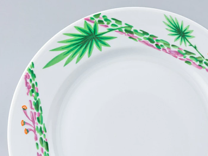 Тарелка мелкая 215 мм форма Европейская - 2 рисунок Джангл, арт. 80.99834.00.1, 