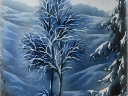 Ваза форма Карелия рисунок Зима арт. 80.88206.00.1