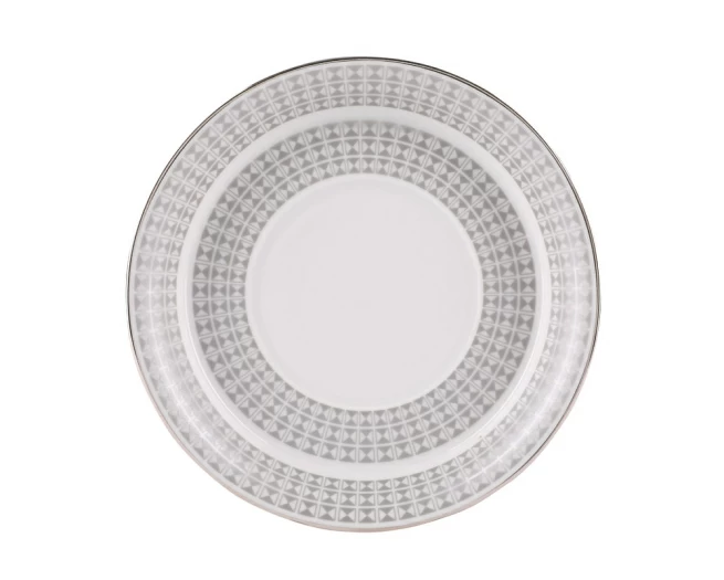 Чашка с блюдцем чайная форма Гербовая рисунок Зазеркалье. Полосы ( мет.), арт. 81.27712.00.1, 