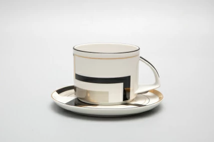 Чашка с блюдцем чайная форма Баланс рисунок Проект 2 арт. 81.28762.00.1,  Чашка с блюдцем чайная форма Баланс рисунок Проект 2 арт. 81.28762.00.1,