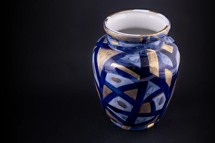 Ваза Синие тени на форме Китайская среднего размера, арт 60.04645.00.1