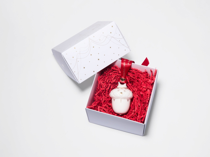 Елочная игрушка в подарочной упаковке, форма Желудь, рисунок Позолоченный, арт. 81.33932.00.1, 