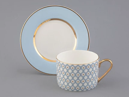 Чашка с блюдцем 250 мл форма Идиллия рисунок Азур 1 арт. 81.26828.00.1 Чашка с блюдцем 250 мл форма Идиллия рисунок Азур 1 арт. 81.26828.00.1