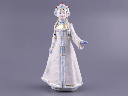 Скульптура Снегурочка-снежинка Девочка Снегурочка арт. 82.39709.00.1, 