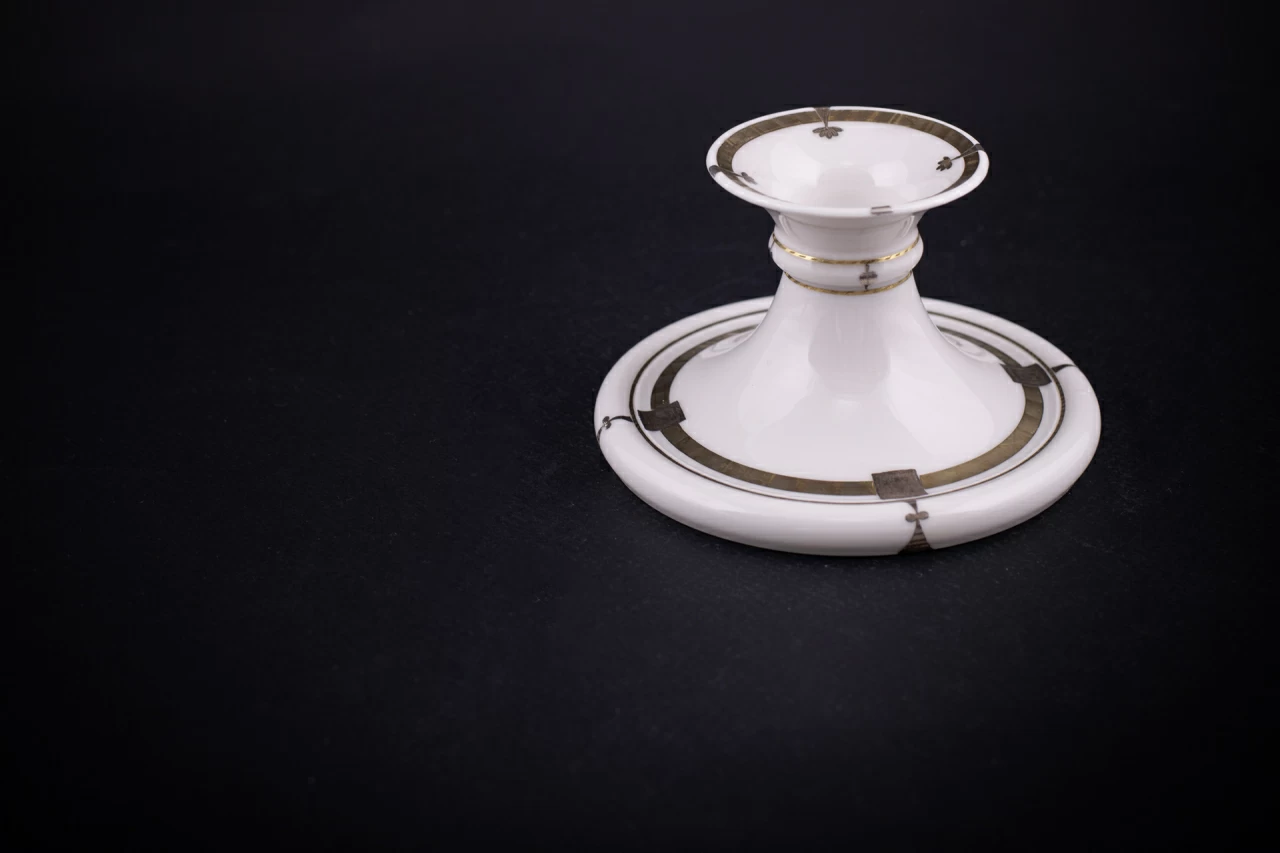 Подсвечник Золото и серебро малого размера, форма Классика, арт 60.00024.00.1, 