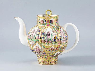 Чайник, форма Волна, рисунок Весенние пейзажи, арт 80.00427.00.1