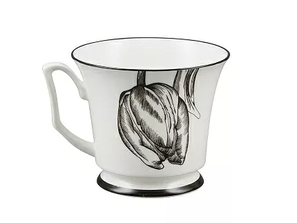 Подарочный набор чашка с блюдцем, форма Юлия рисунок Сысоев Волшебный сад I арт. 81.30912.00.1