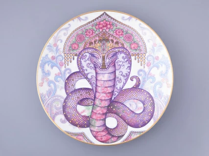 Тарелка декоративная 195 мм в Подарочной упаковке, форма Эллипс, рисунок Царевна, арт. 81.32675.00.1, 