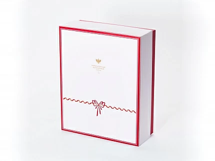 Набор из 2-х бокалов для шампанского 250 мл, в подарочной упаковке, рисунок Календа арт 14.11465.07