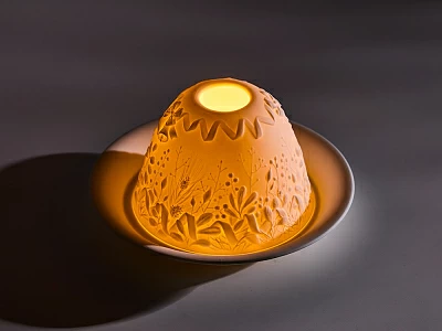 Подсвечник Литофания Рождественский венок LED светильник, арт. 81.10259.00.1