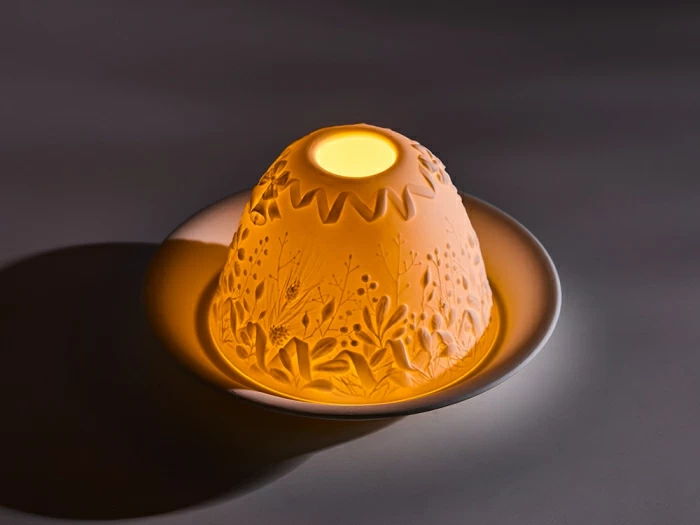 Подсвечник Литофания Рождественский венок LED светильник, арт. 81.10259.00.1, 