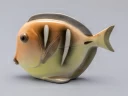 Скульптура форма Рыба-диск среднего размера рисунок Желтый, арт. 82.50098.00.1, 