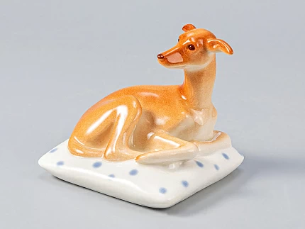 Скульптура Левретка на подушке Мимми арт. 82.81319.00.1 Скульптура Левретка на подушке Мимми арт. 82.81319.00.1