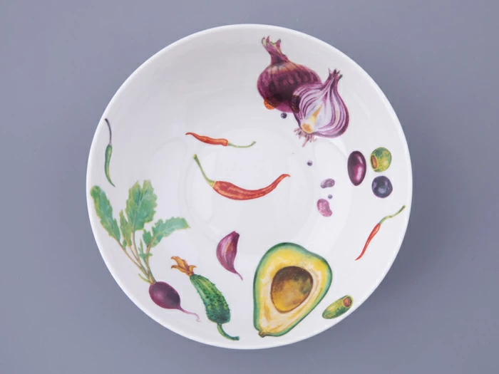 Салатник 200 мм, форма Утро рисунок Мамина Дача, арт. 80.48026.00.1, 