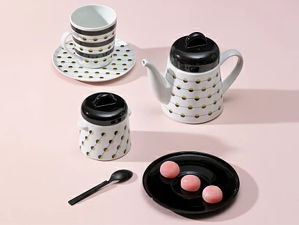 Тарелка 195 мм форма Эллипс рисунок Балтийский берег черный, арт. 80.45184.00.1