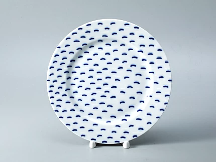 Тарелка мелкая 215 форма Европейская - 2 рисунок Реки России. Енисей, арт. 80.35358.00.1