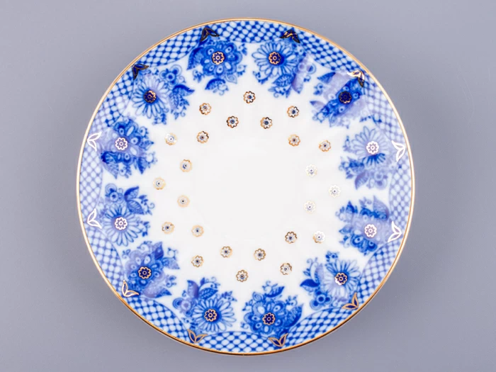 Чашка с блюдцем чайная 235 мл форма Лучистая рисунок Корзиночка арт. 81.10303.00.1, 